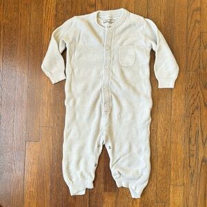 Baby’s only knit grey onesie, 6mo